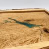 Bodensee 3D Relief aus massivem Eichenholz mit Tiefenkarte (Füllung aus Epoxidharz)