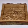 Bayerische Voralpenregion, high detail 3D Relief aus massivem Eichenholz