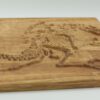 Velociraptor Fossil Wandrelief aus Massivholz – Bild 3